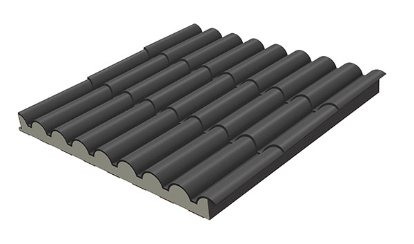 Paneles Sándwich TEJA NEGRO 9011 en Castellón